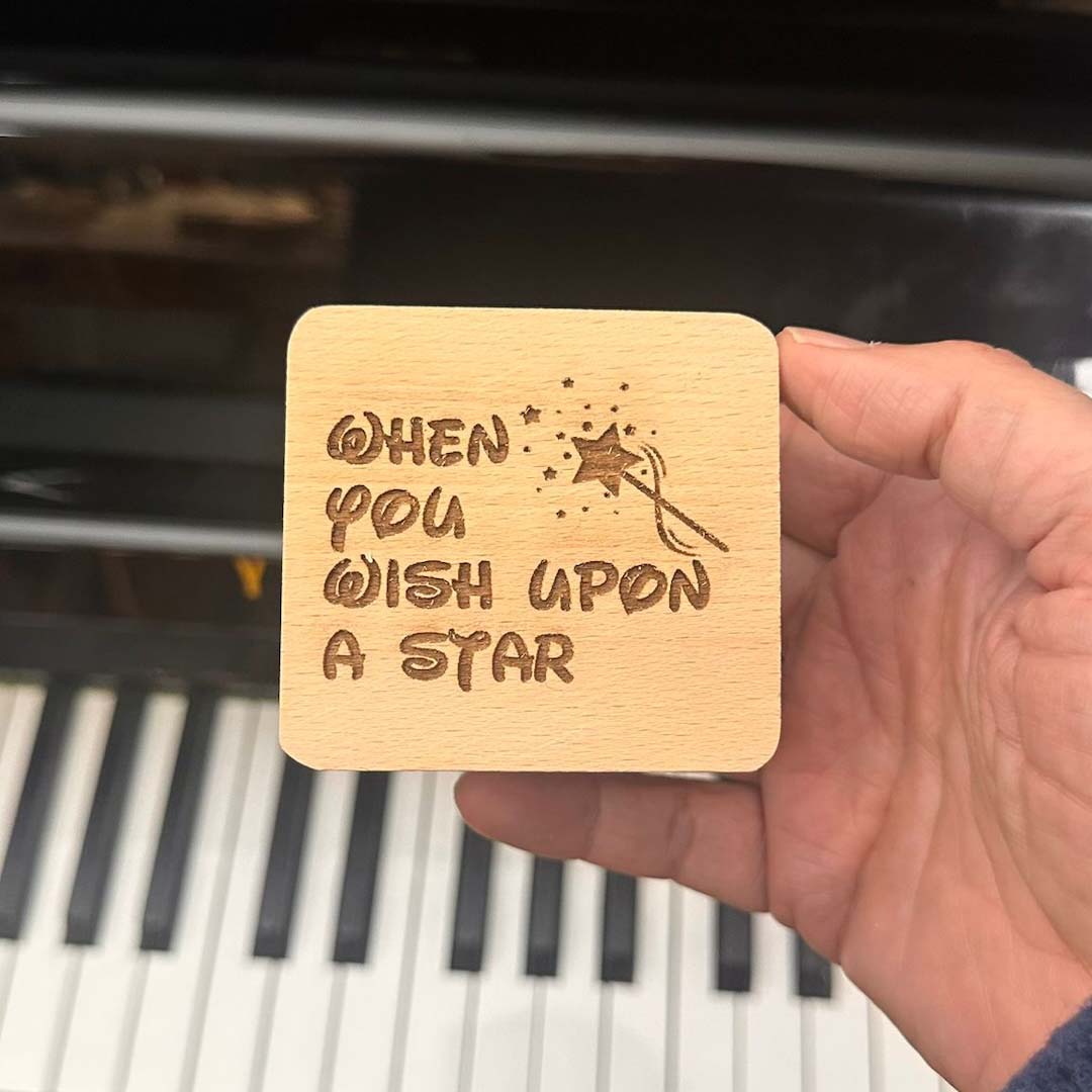 When you wish upon a star con grabado